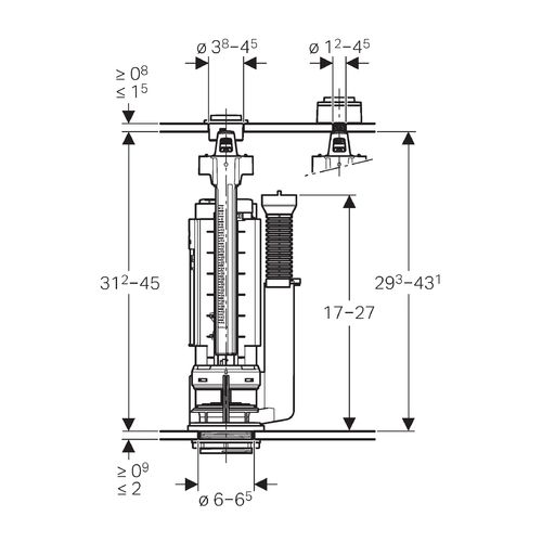 ΠΛΗΡΗΣ ΜΗΧΑΝΙΣΜΟΣ Implus590 ΓΙΑ ΚΑΖΑΝΑΚΙ GEBERIT